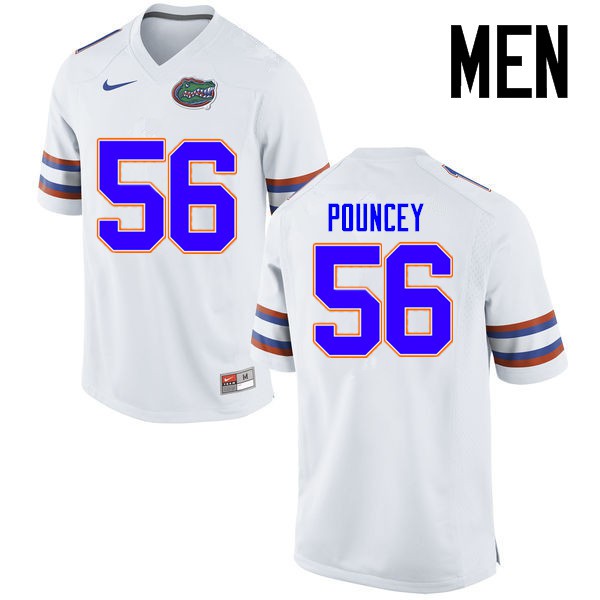 Florida Gators Men #56 Maurkice Pouncey College Football Jerseys White